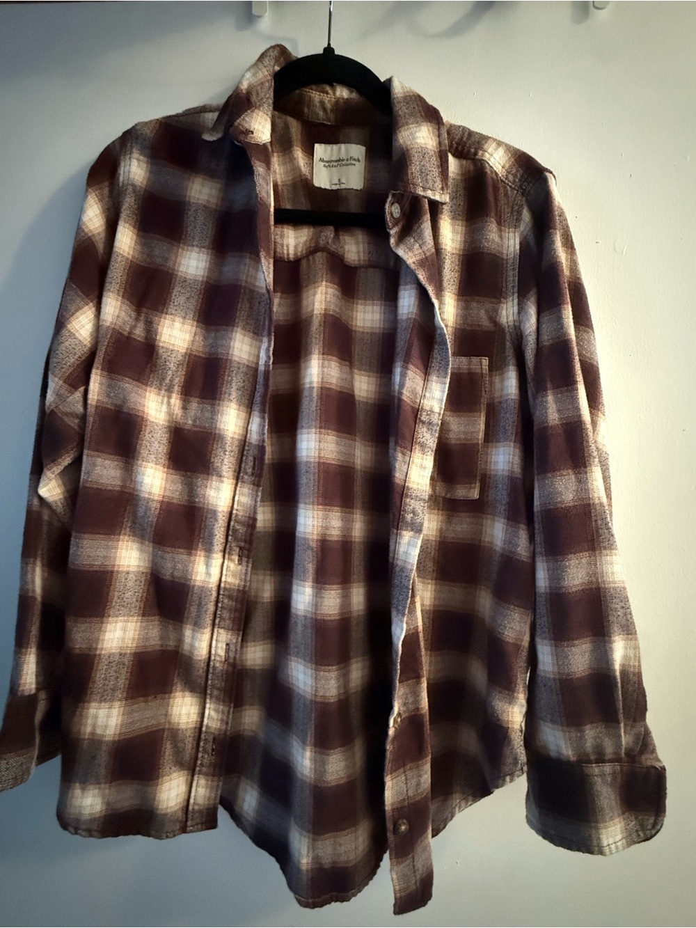 Brown Plaid Flannel Shirt